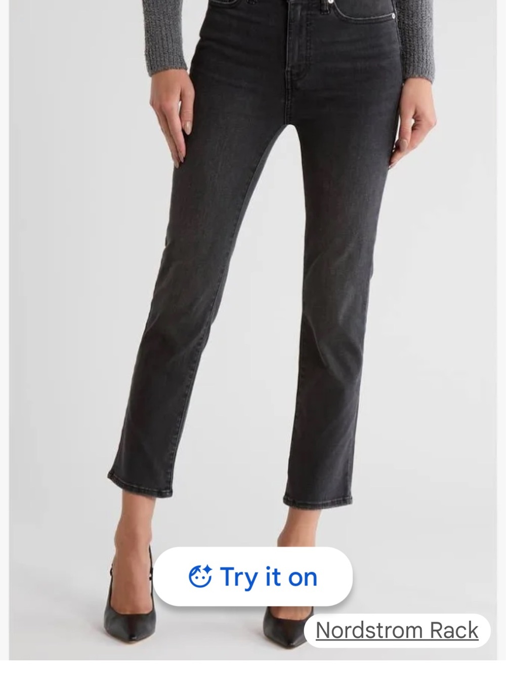 Frame Denim Women’s coated Straight Jeans with step cut
